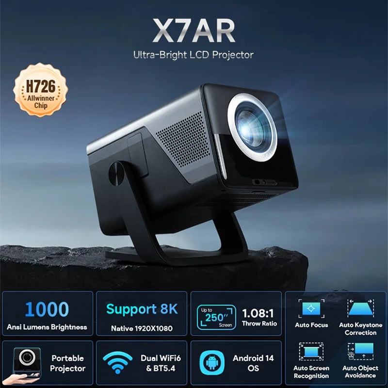 LynCast 8K AI Projector Android 14 Auto Focus Keystone