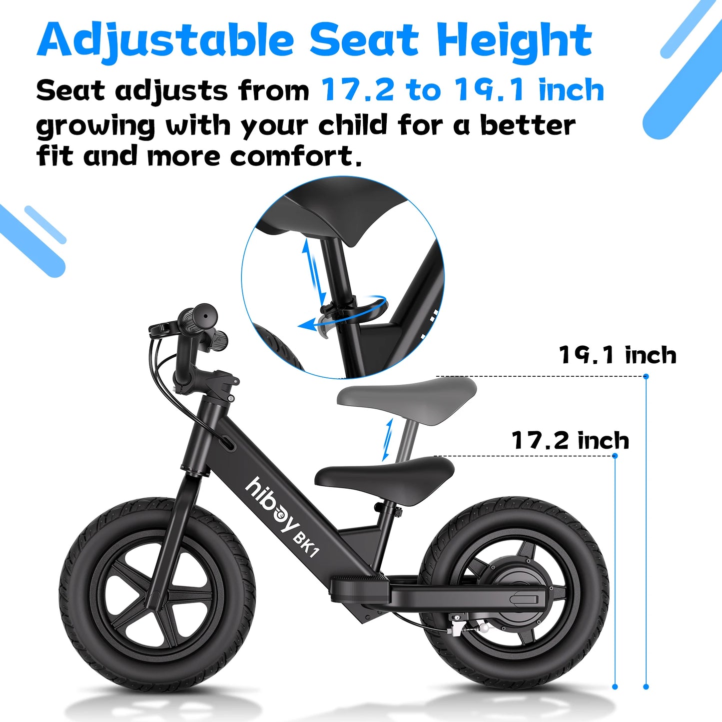 Hiboy BK1 Kids Electric Balance Bike For Ages 3-5 Riders