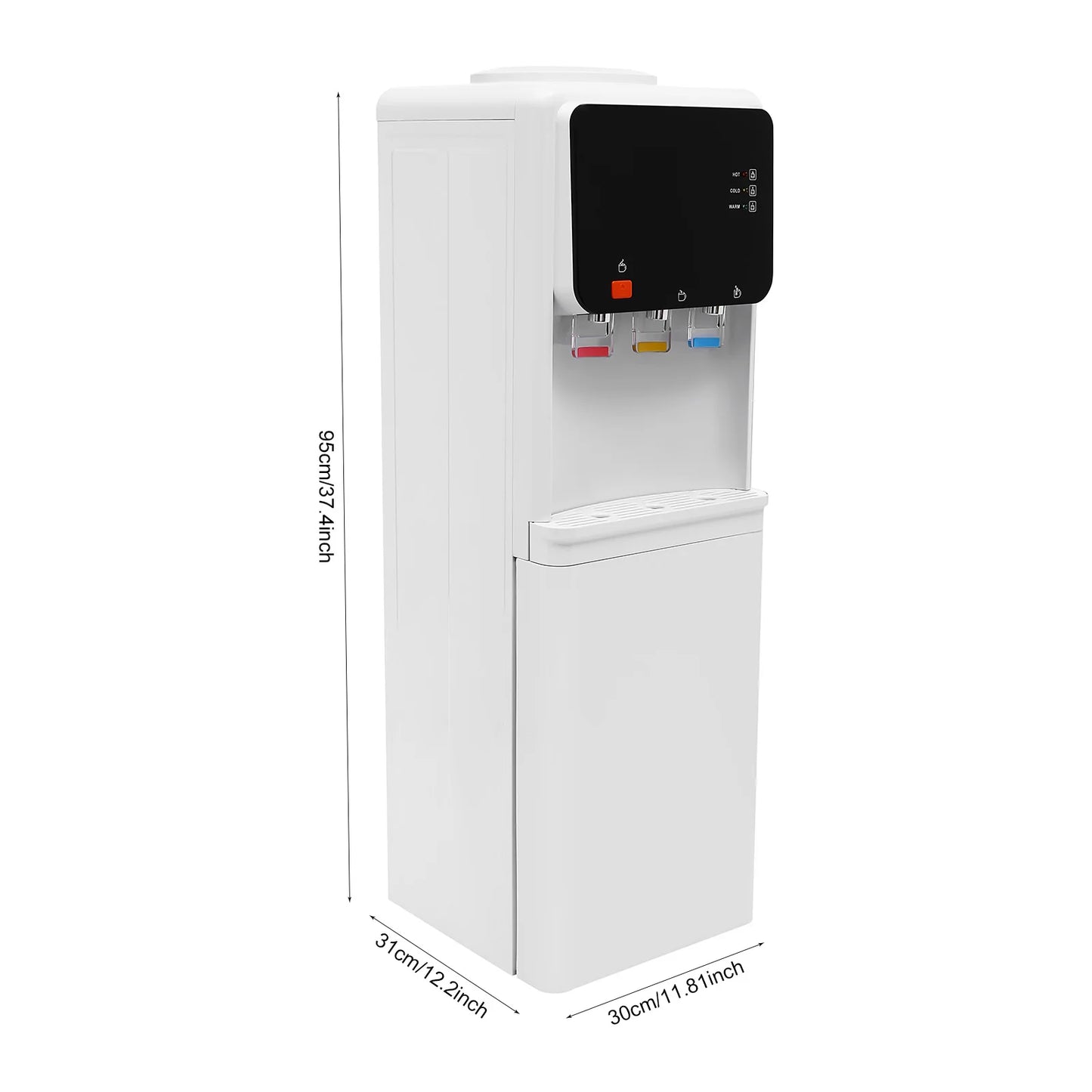 Hot And Cold Water Dispenser 500W Heating 75W Cooling