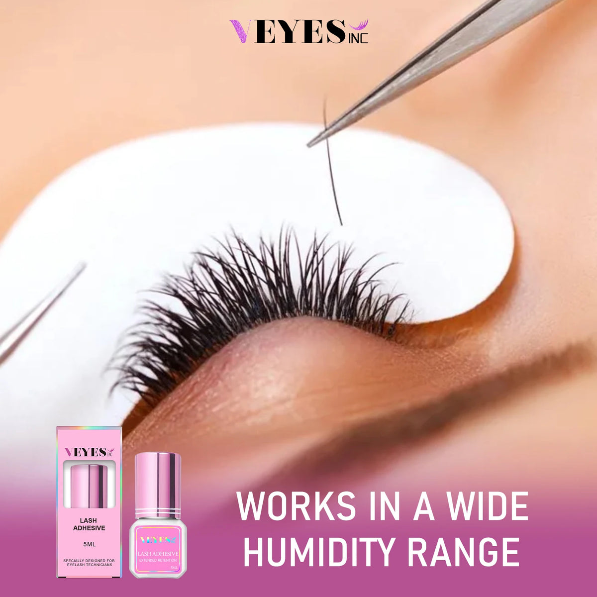 Veyes Inc Eyelash Extensions Glue Fast Drying Long Lasting Adhesive