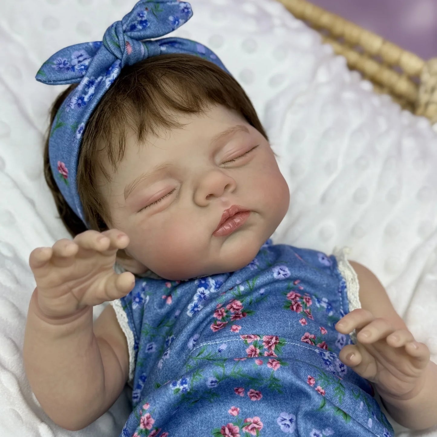 BZDOLL Reborn Doll With Vinyl Limbs Cloth Body Bedtime Toy