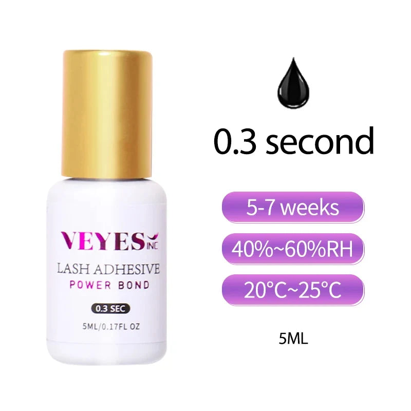 Veyes Inc Eyelash Extensions Glue Fast Drying Long Lasting Adhesive