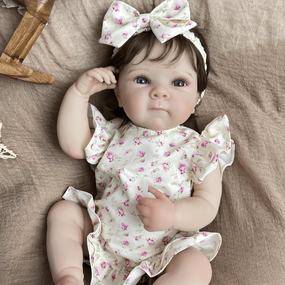 BZDOLL Full Vinyl Reborn Baby Doll Handmade Gift For Kids