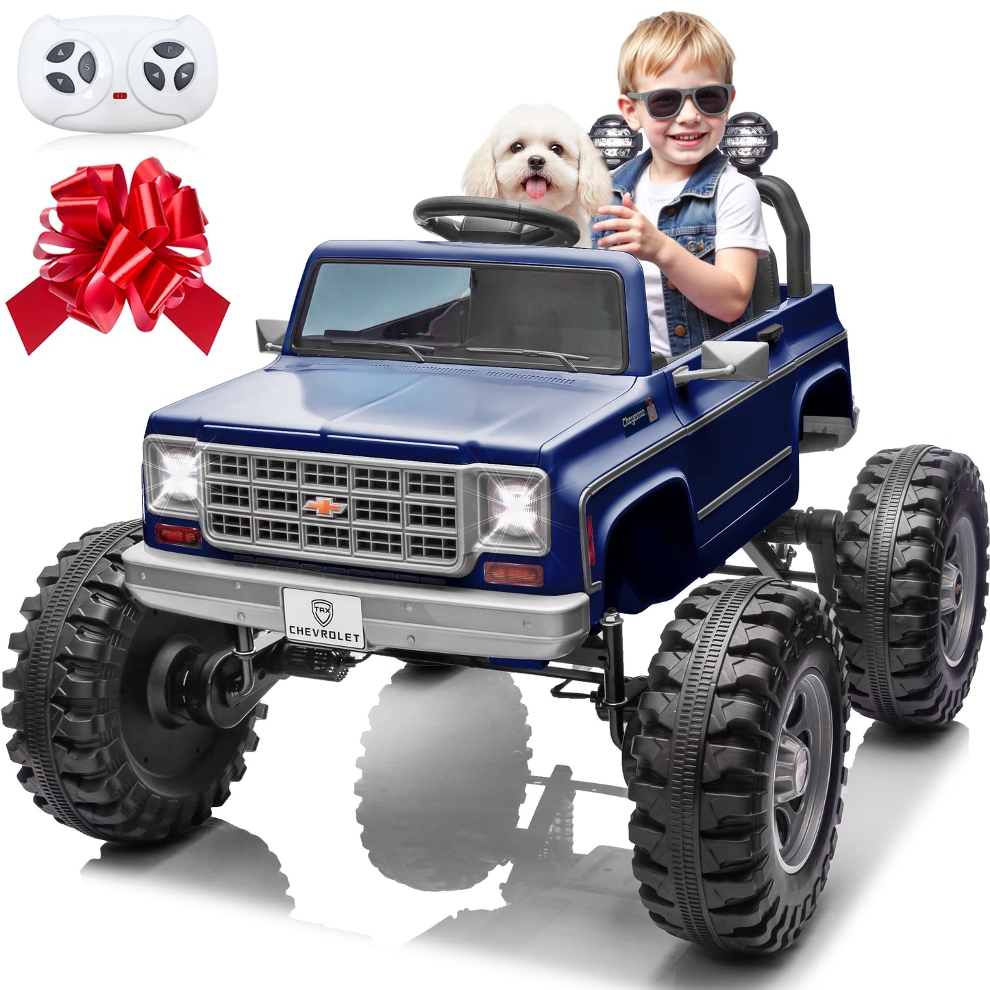 JOYRACER Licensed Chevrolet Cheyenne 24V Ride On Car With Remote Control