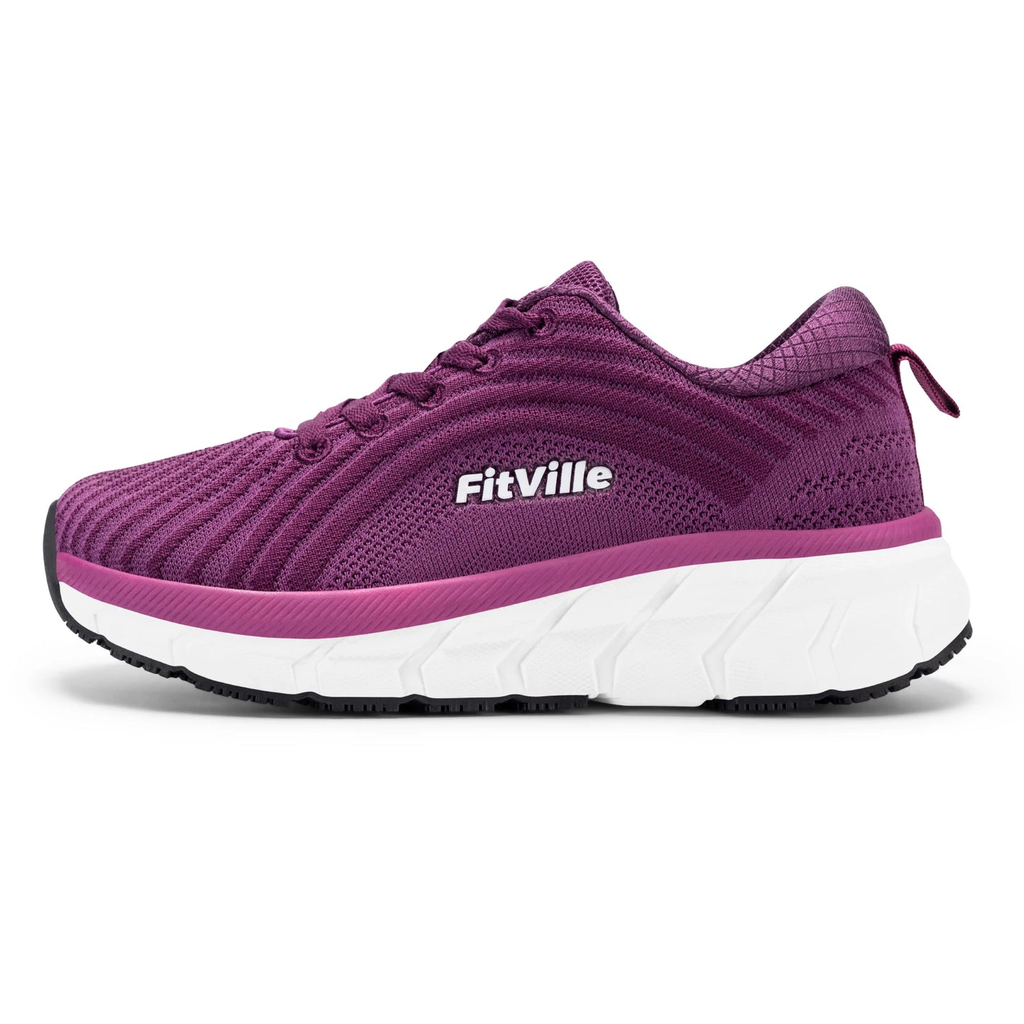 Fittington Women's Wide Toe Walking Jogging Sneakers Arch Support