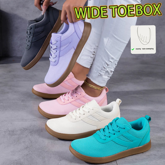 Women Lightweight Air Mesh Sneakers Slip Resistant Walking Training Shoes