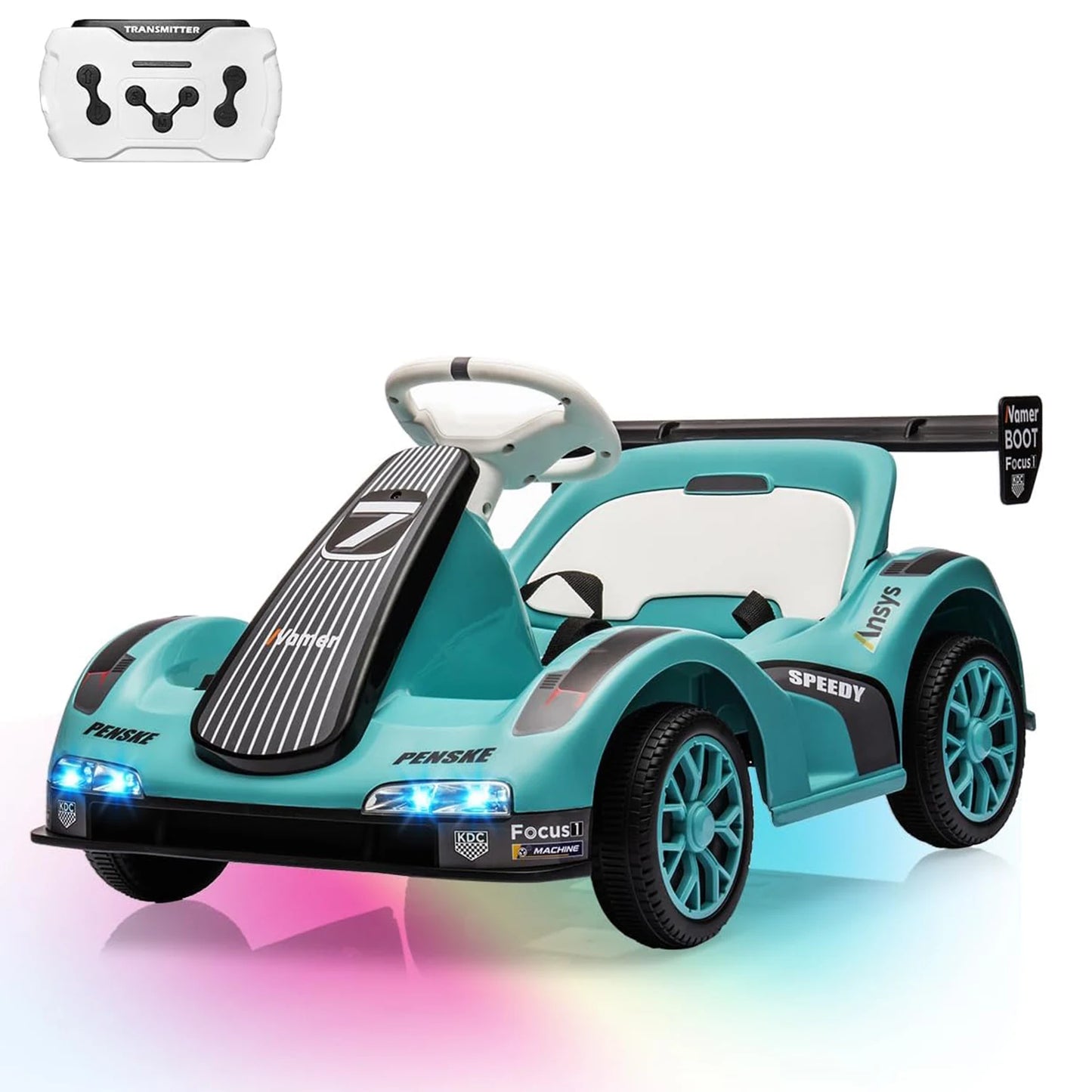 HiMISS Kids Kart Electric Ride On Drift With Dual Motors