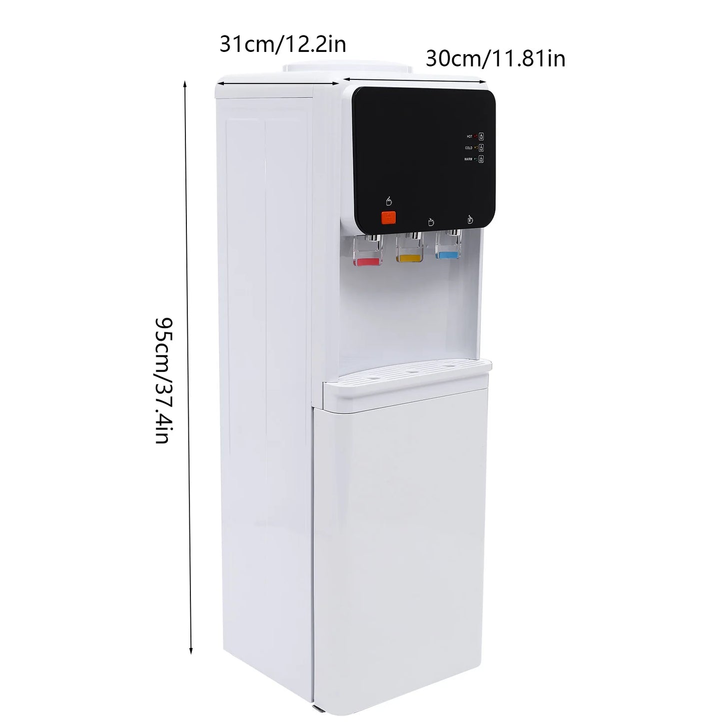 Hot And Cold Water Dispenser 500W Heating 75W Cooling