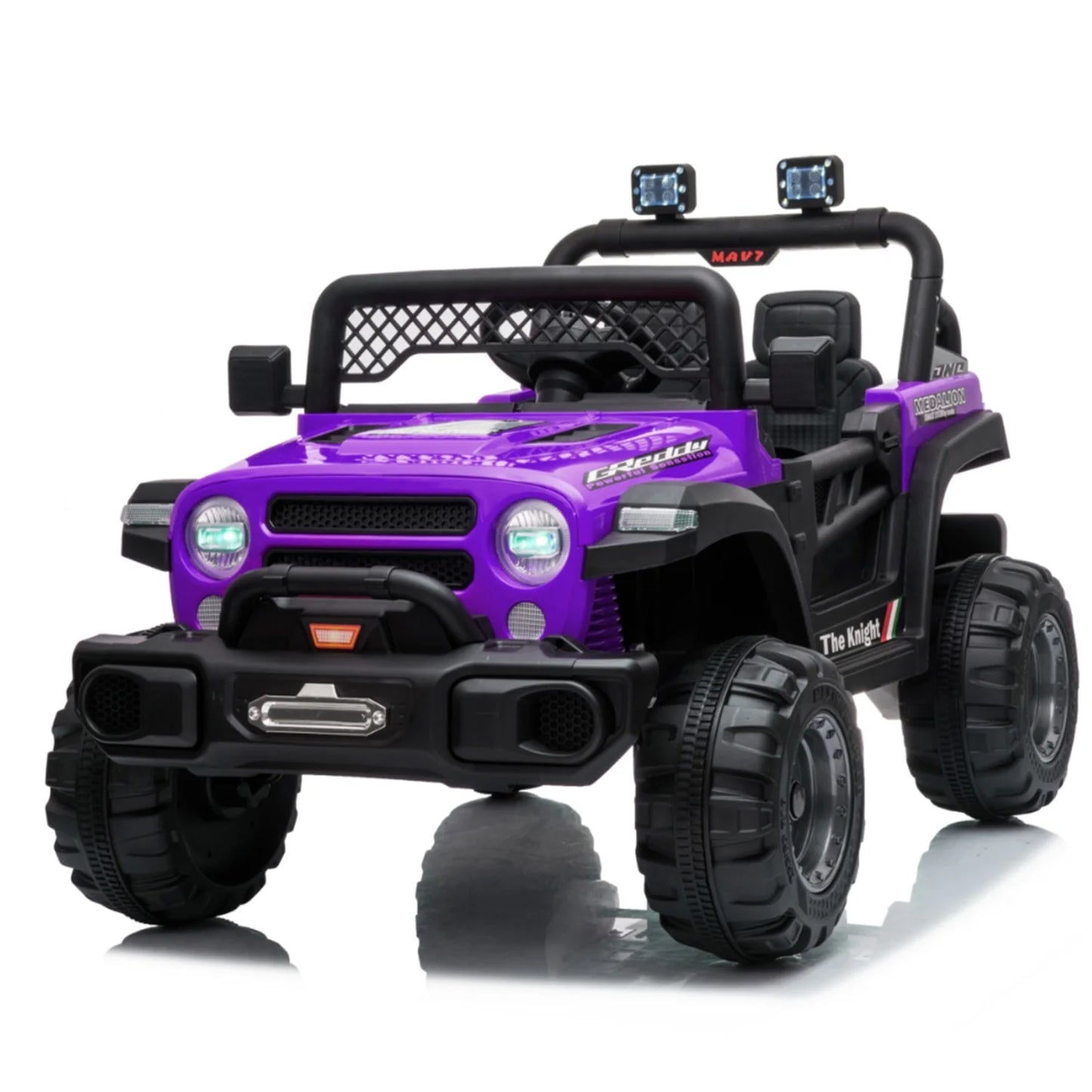 HiMISS 12V Ride On Car With Remote Control And Music LED Lights