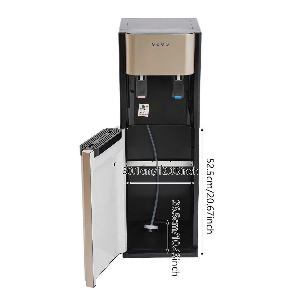 Bottom Loading Water Dispenser Floor Standing 304 Stainless Steel Liner Hot Cold