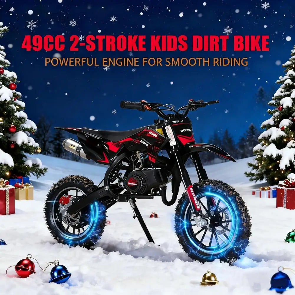 Gas Powered Kids Dirt Bike 49cc TwoStroke 25 MPH Trail