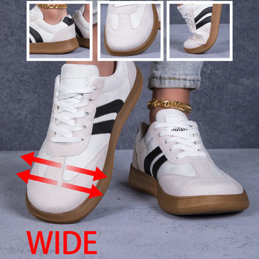 Women Wide Toe Box Retro Sneakers Casual Lightweight Walking Shoes