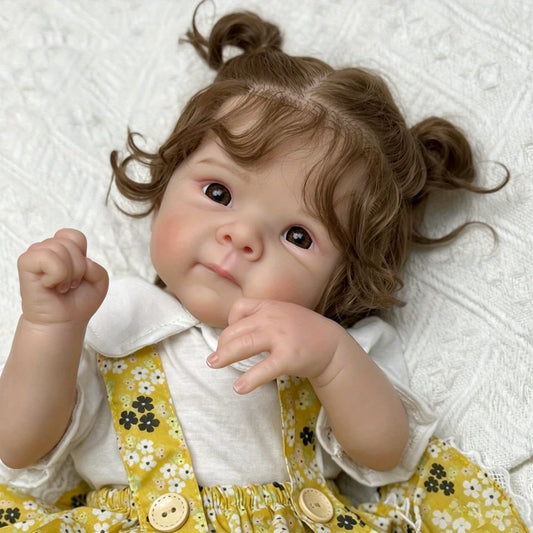 BZDOLL Reborn Baby Doll Vinyl Limbs Cloth Body Lifelike Toy