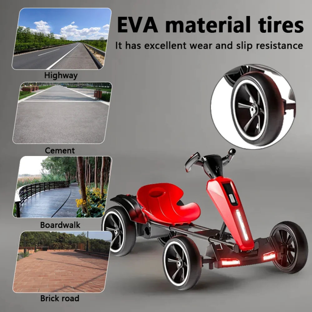 Jueshuai 12V Electric Kids Go Kart Four Wheel Ride On Toy