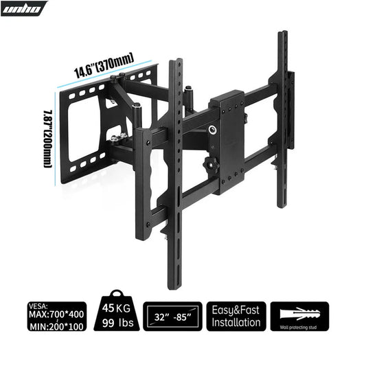 Unho Full Motion TV Wall Mount For 32-85 Inch TVs Dual Arms