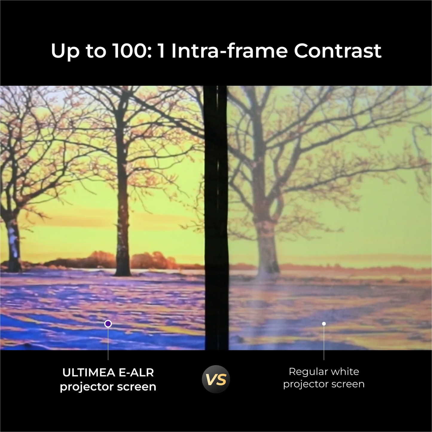 ULTIMEA Photon E ALR Portable Projection Screen Ambient Light Rejection