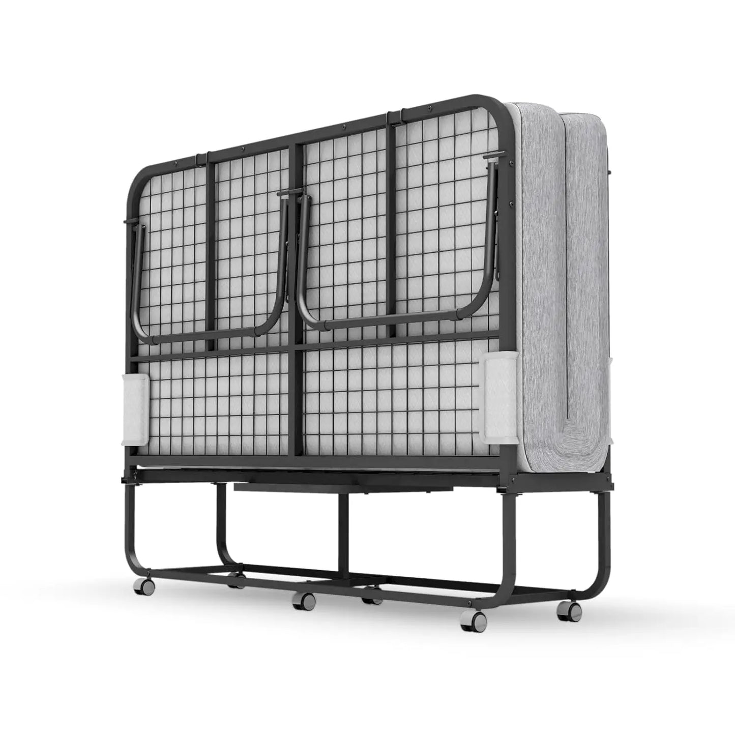 Folding Bed With Memory Foam Mattress Rollaway For Guests