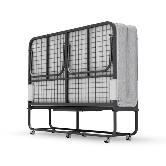 Folding Bed With Memory Foam Mattress Rollaway For Guests