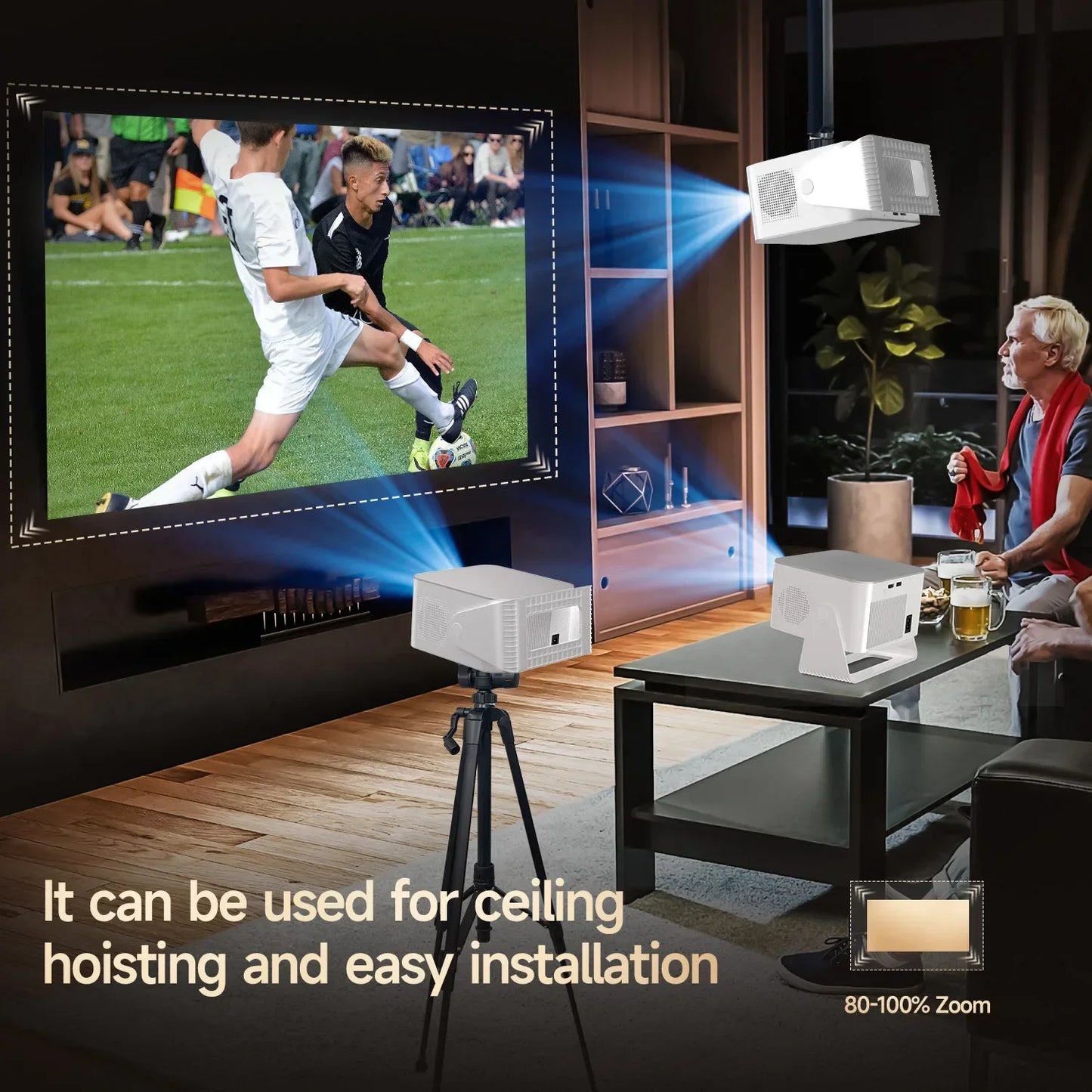 Magcubic HY350Max 900ANSI Android 14 Auto Focus 8K Native Projector
