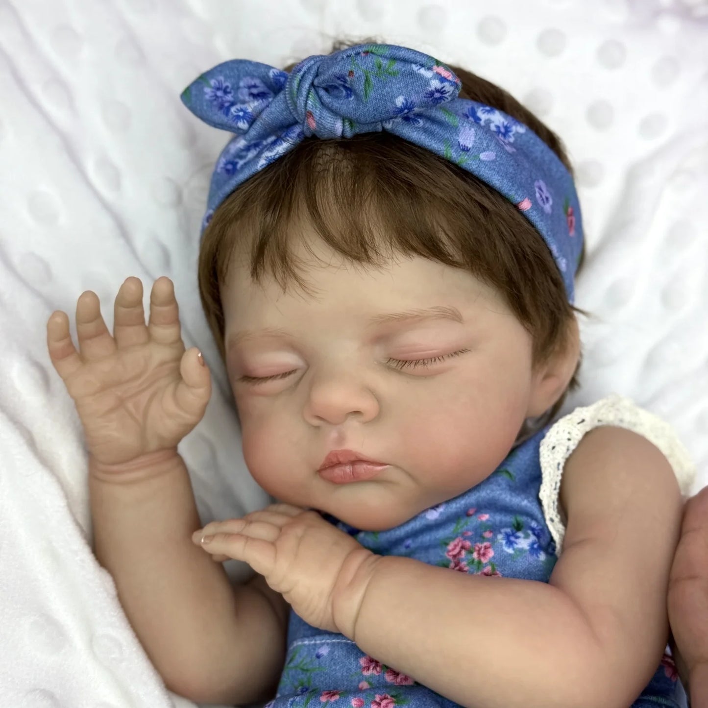 BZDOLL Reborn Doll With Vinyl Limbs Cloth Body Bedtime Toy