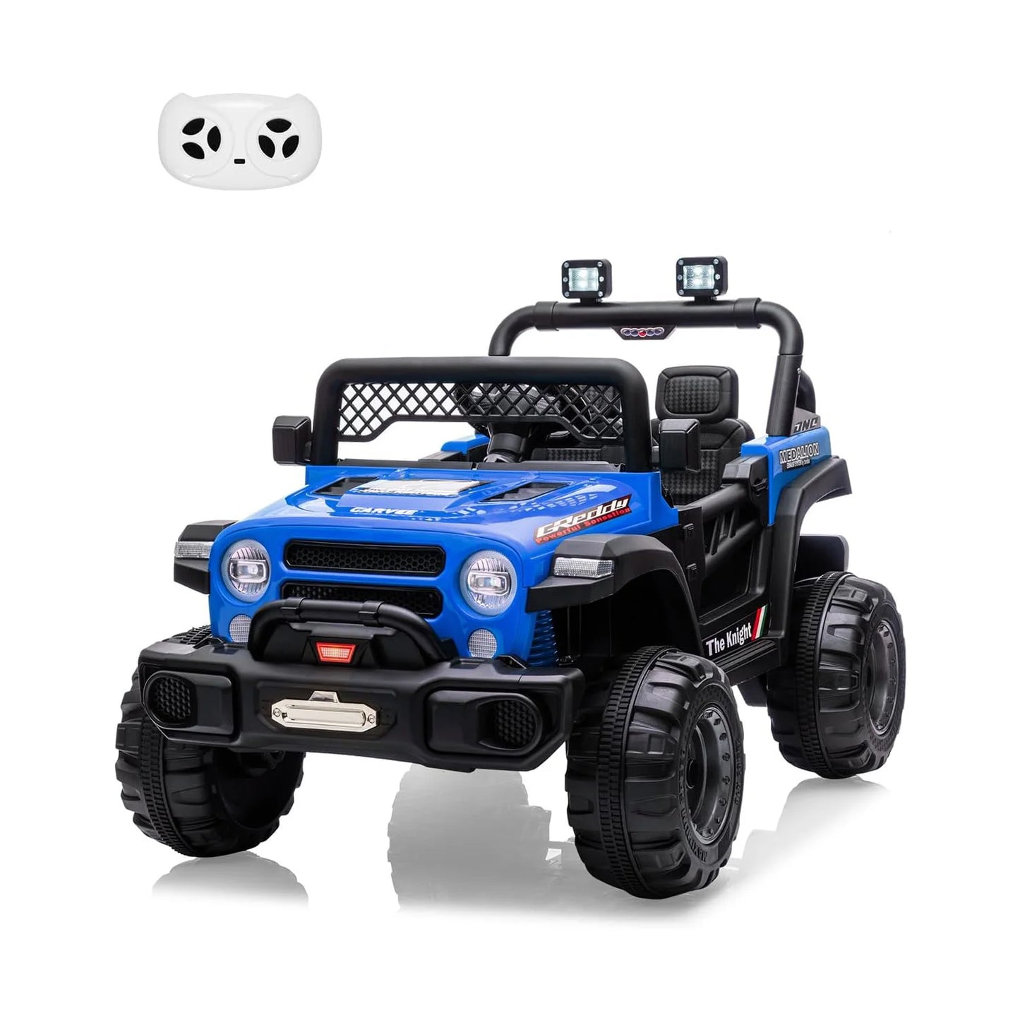 HiMISS 12V Ride On Car With Remote Control And Music LED Lights