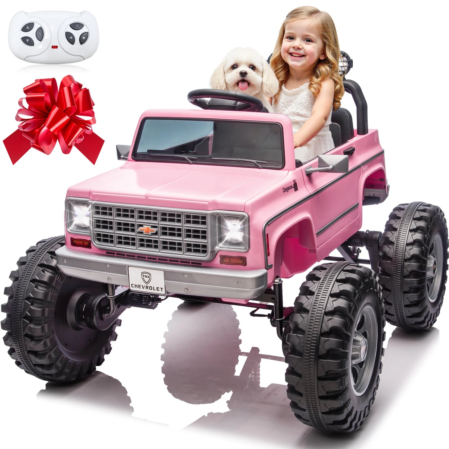 JOYRACER Licensed Chevrolet Cheyenne 24V Ride On Car With Remote Control