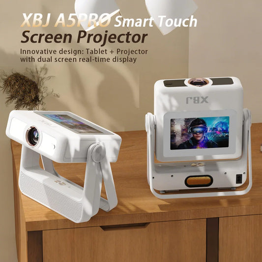 XBJ A5Pro 1080p Smart Projector Screen WiFi BT5 Auto Focus
