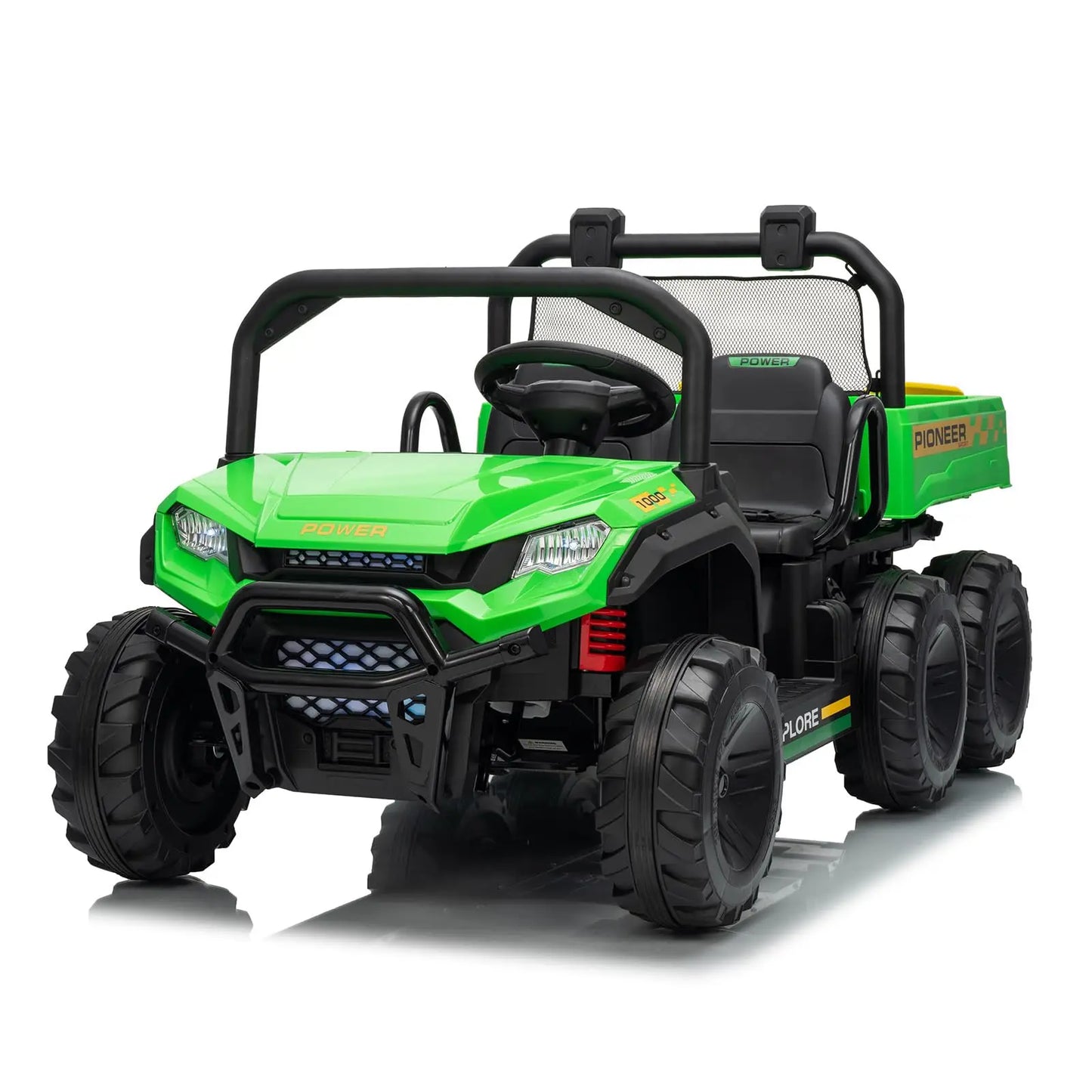 24V 4WD All Terrain Kids Ride On Dump Truck With Parental Remote