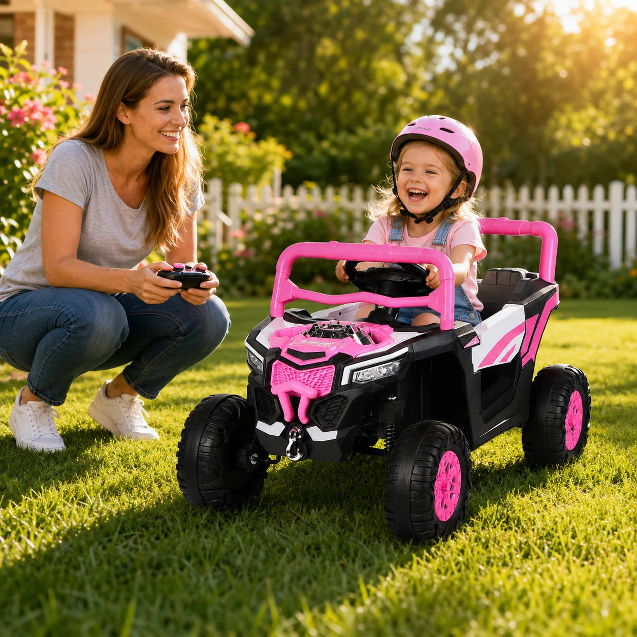 Ride On Kids Electric Powered Car Toy With Remote Control