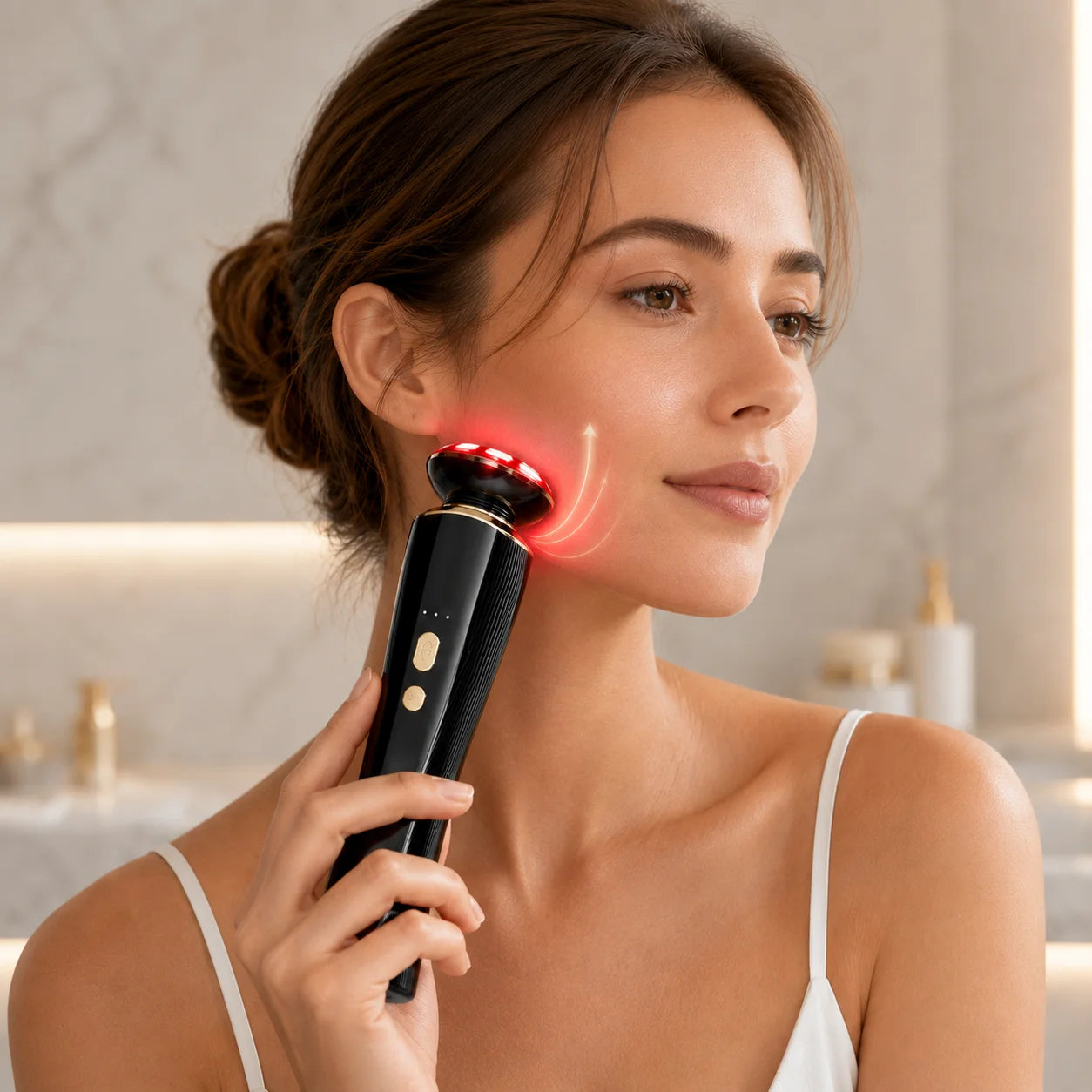 Red Light Facial Beauty Device Neck Massager