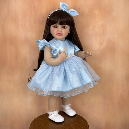BZDOLL Soft Vinyl Reborn Girl Doll Standable Princess