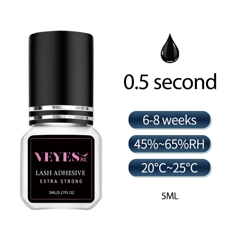 Veyes Inc Eyelash Extensions Glue Fast Drying Long Lasting Adhesive