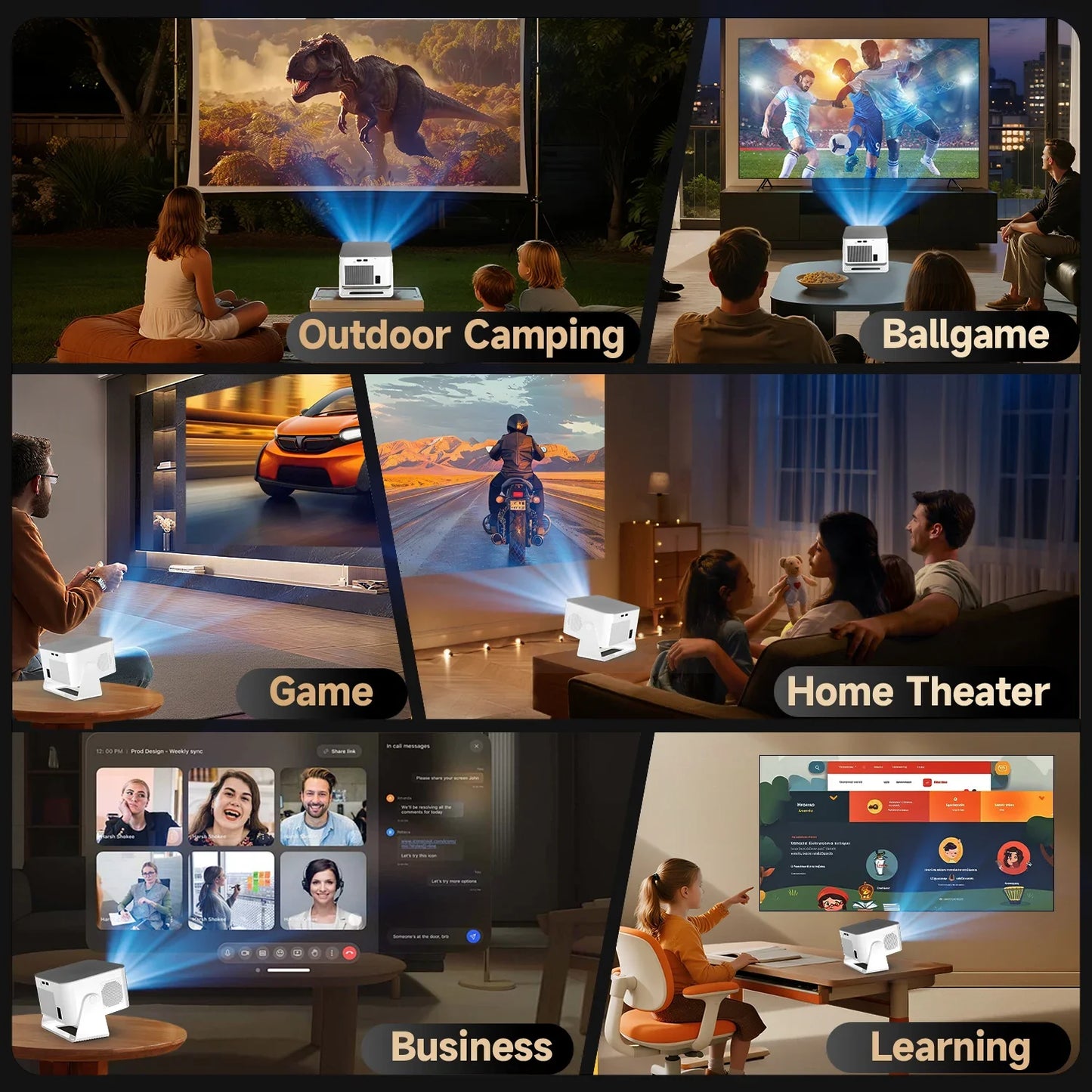Magcubic HY350Max 900ANSI Android 14 Auto Focus 8K Native Projector
