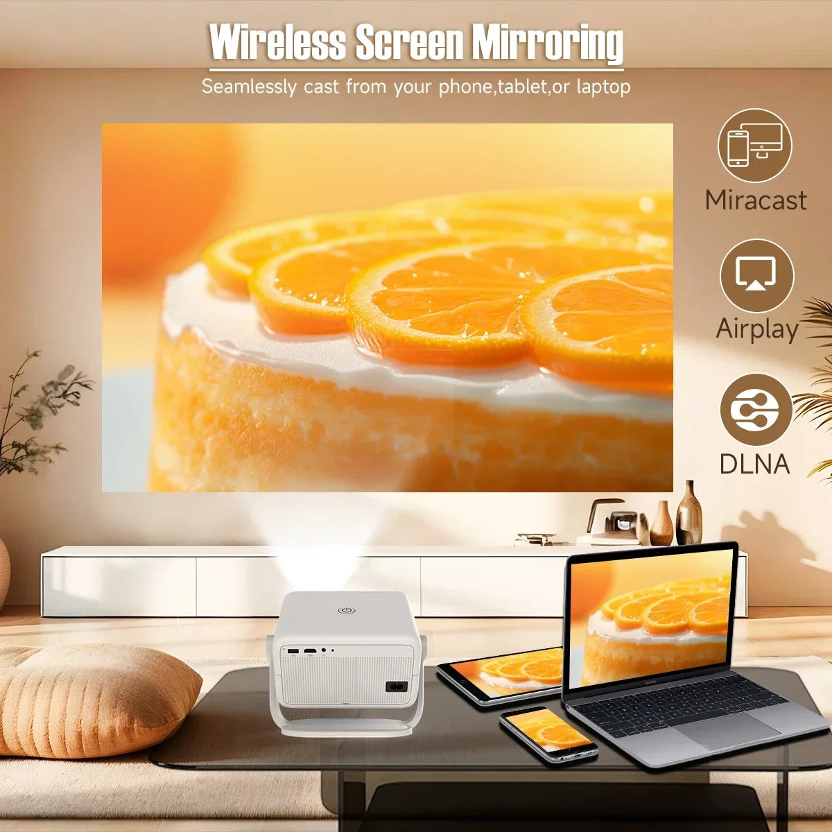 Magcubic 650ANSI L018 Projector 1080P Auto Focus Keystone Correction