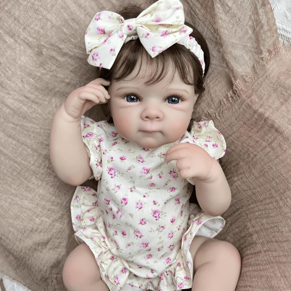 BZDOLL Full Vinyl Reborn Baby Doll Handmade Gift For Kids