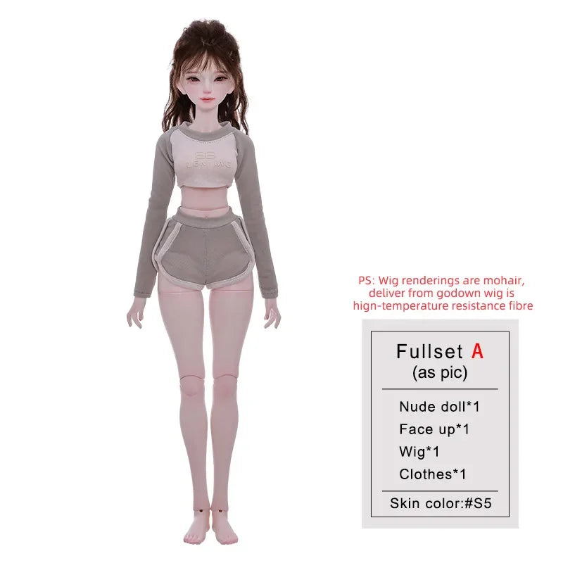 Oueneifs BJD Ball Jointed Doll Unisex Toy for Collectors