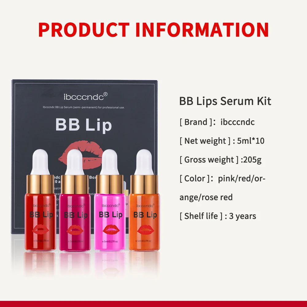 Ibcccndc BB Lip Serum Ampoule Moisturizing Long Lasting Tinted Gloss