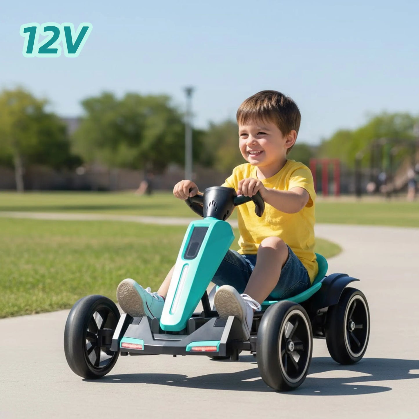 Jueshuai 12V Electric Kids Go Kart Four Wheel Ride On Toy