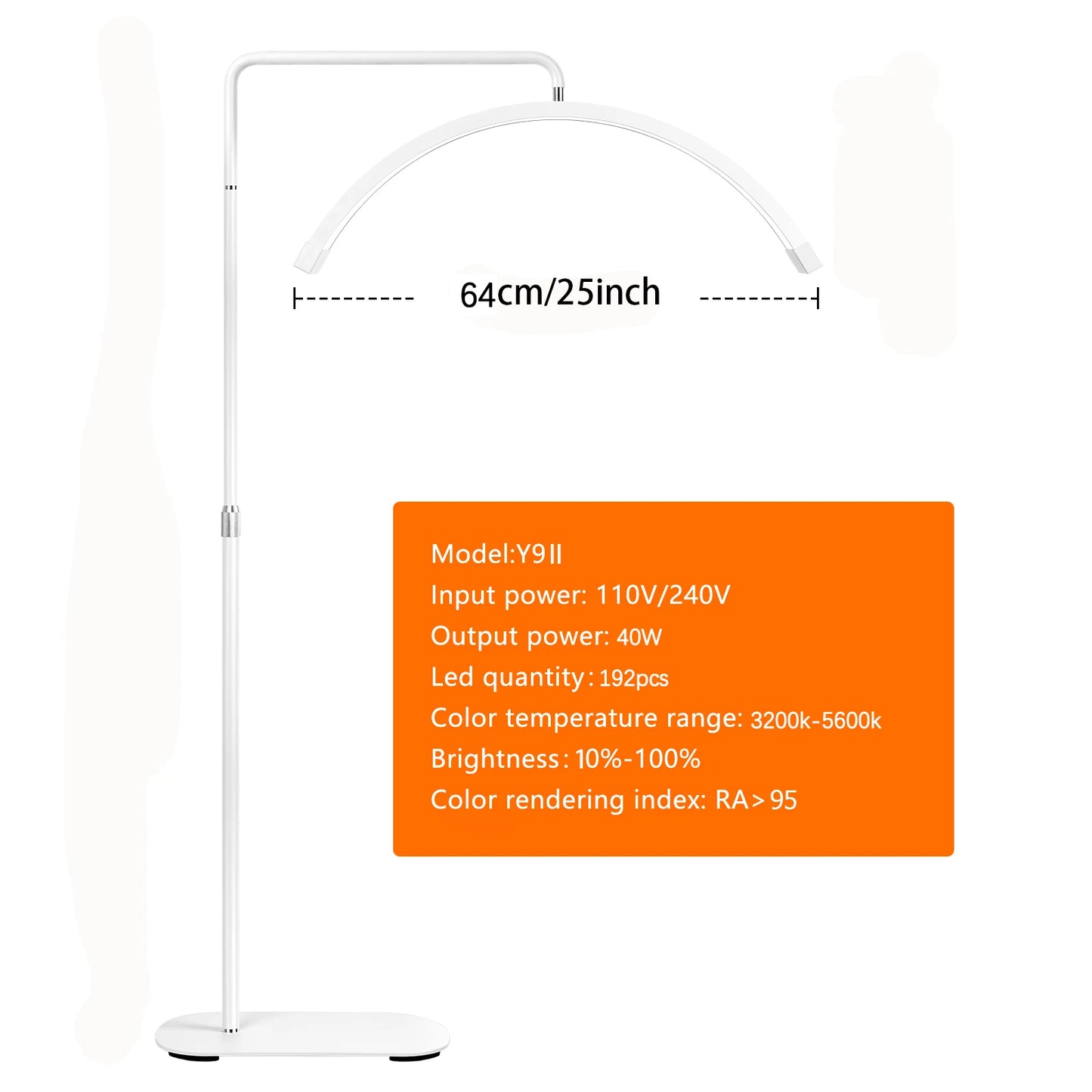 Fosoto Ft-Y9II Arch Led Lash Light Half Moon Video Lamp