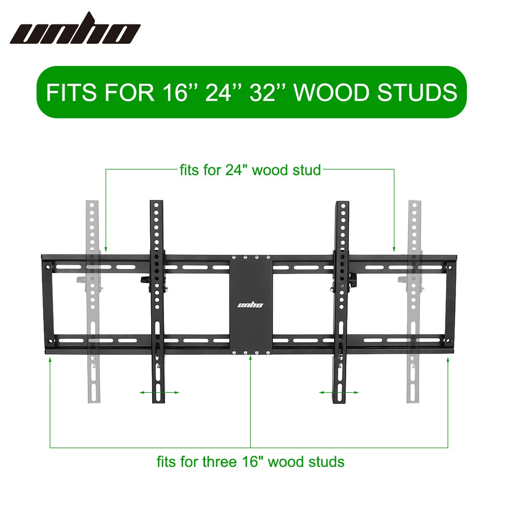 Unho Ultra Slim TV Wall Mount Tilt Bracket 60kg Load