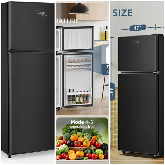 XMSJ Mini Fridge With Freezer 3.8 Cu Ft Energy Saving