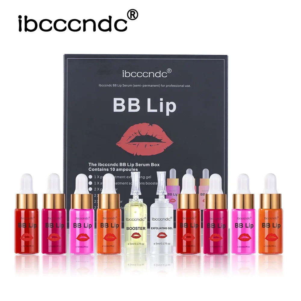 Ibcccndc BB Lip Serum Ampoule Moisturizing Long Lasting Tinted Gloss