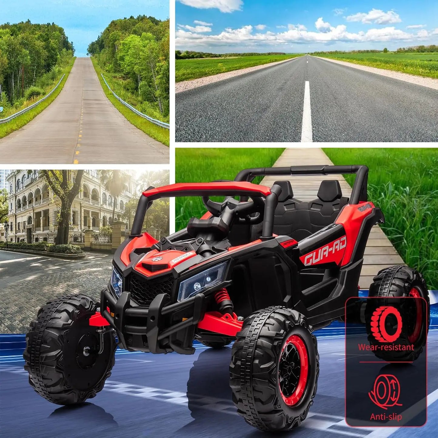 24V Kids Ride On UTV With Remote Control 2x200W Motors