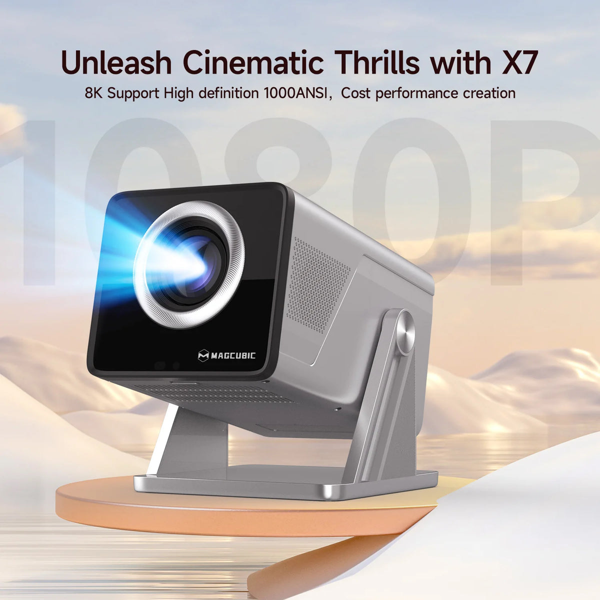 Magcubic 8K Support Projector With Android 14 And WiFi6