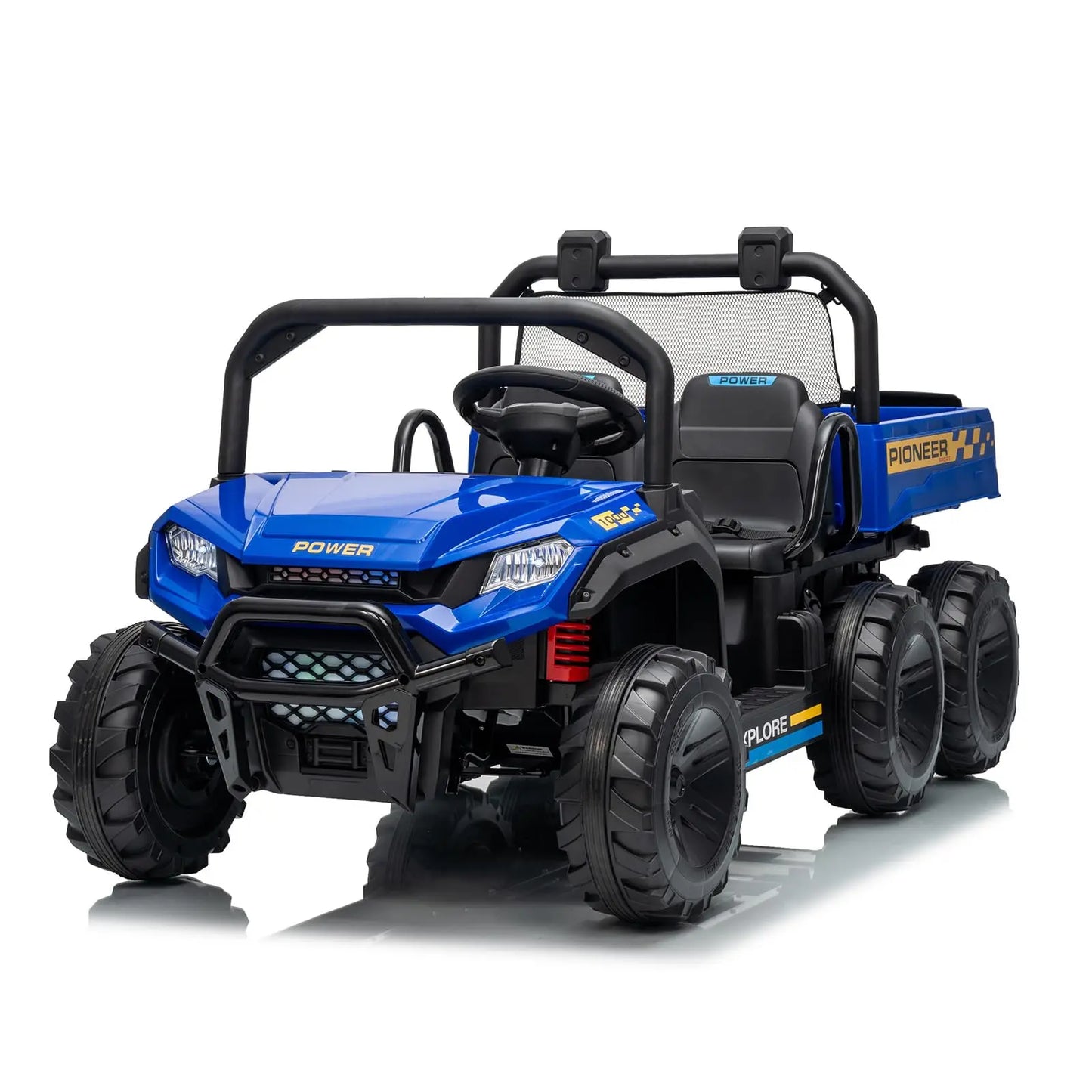 24V 4WD All Terrain Kids Ride On Dump Truck With Parental Remote