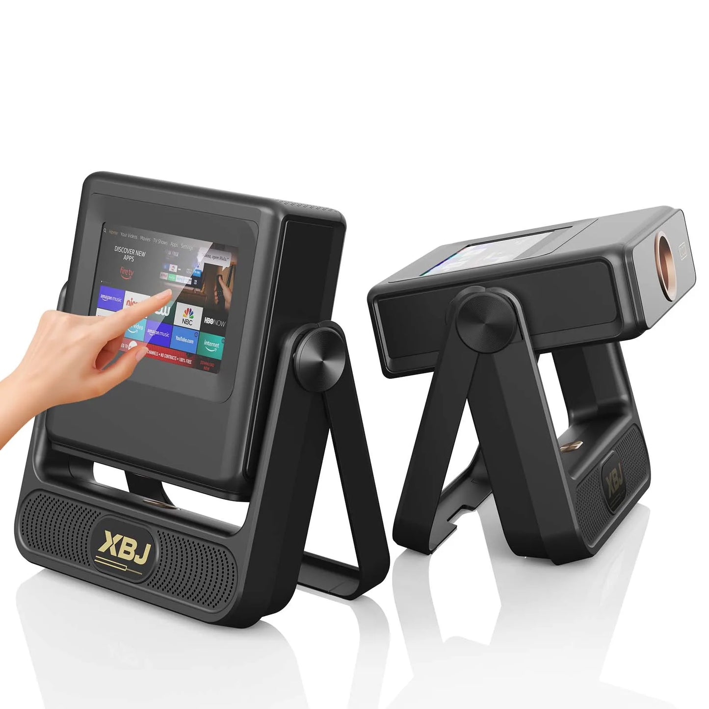 4K Touch Screen Portable Projector With WiFi Bluetooth Smart Auto Focus