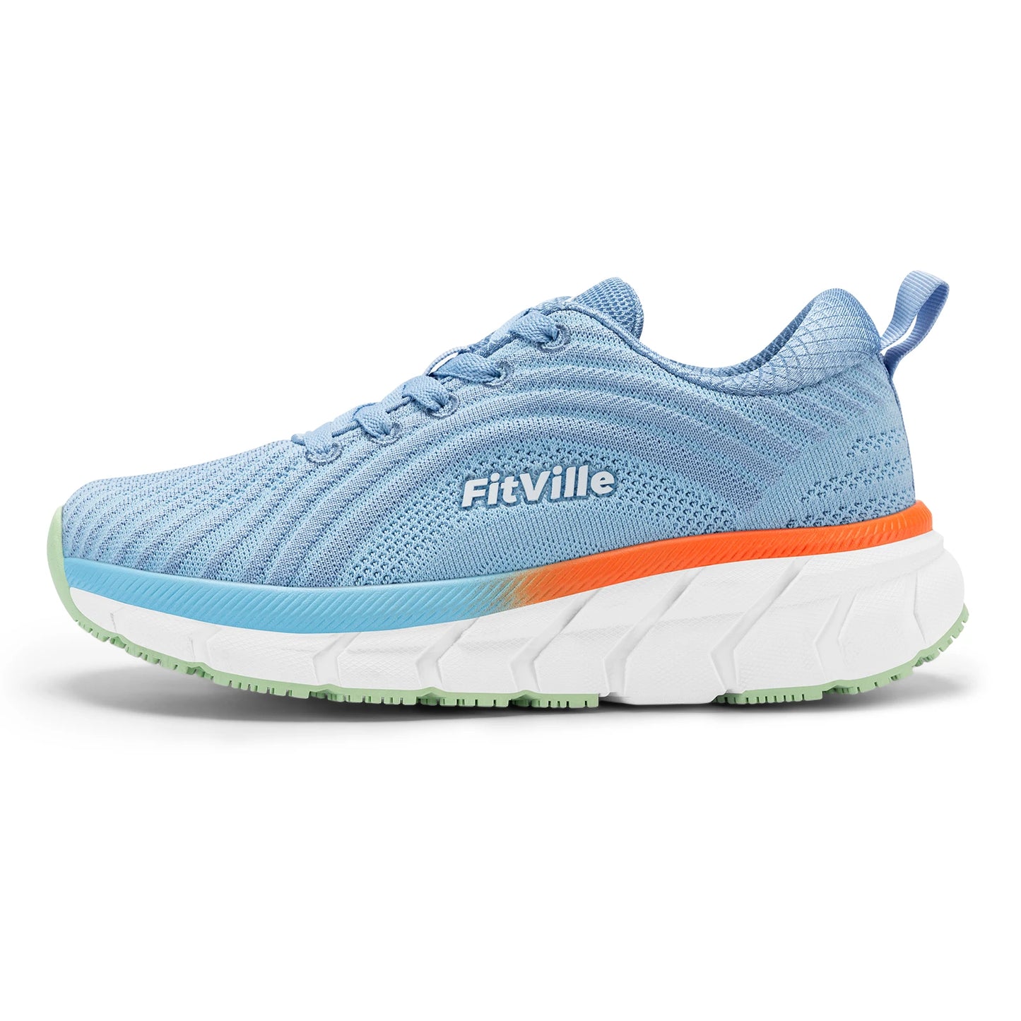 Fittington Women's Wide Toe Walking Jogging Sneakers Arch Support