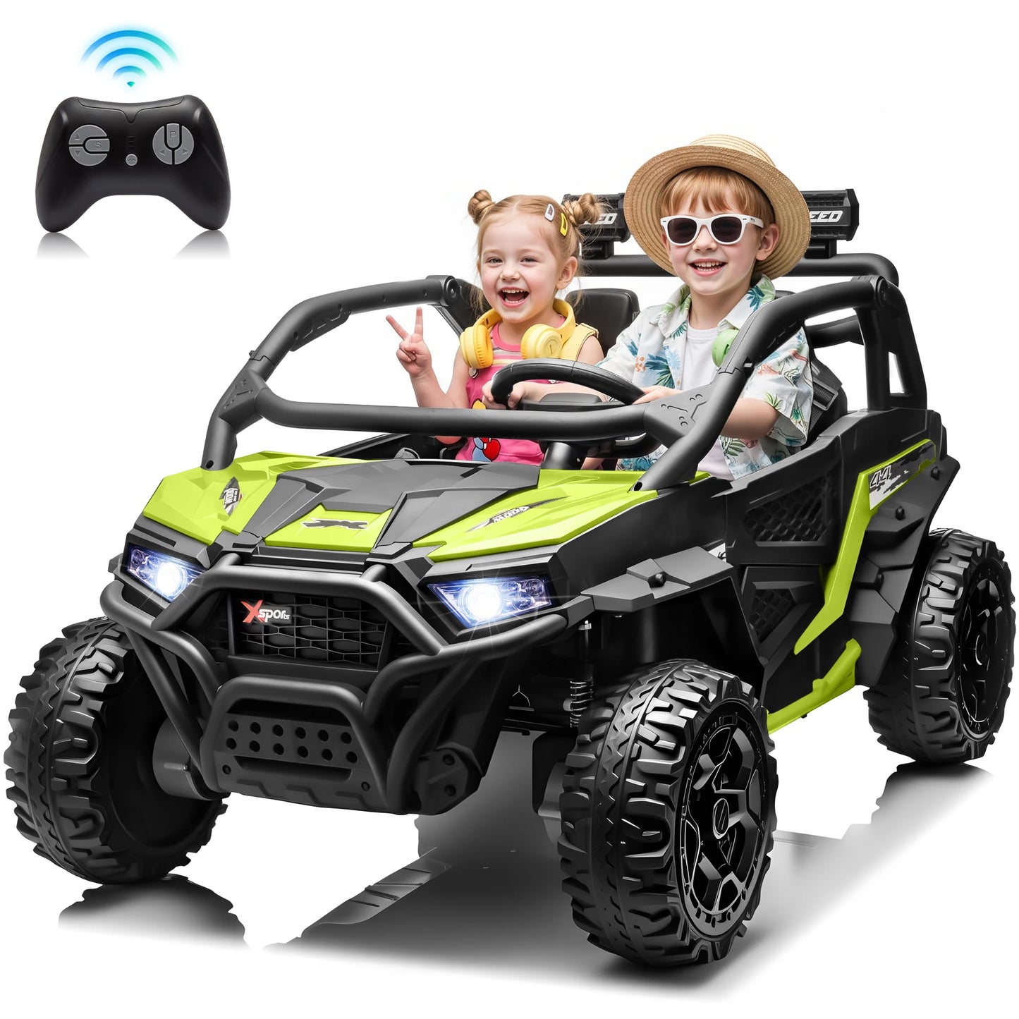 Joyracer 24V 4WD Kids Electric UTV Ride-On With Music LED Lights