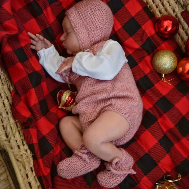 BZDOLL Cute Asleep Reborn Doll Featuring Realistic Veined Skin