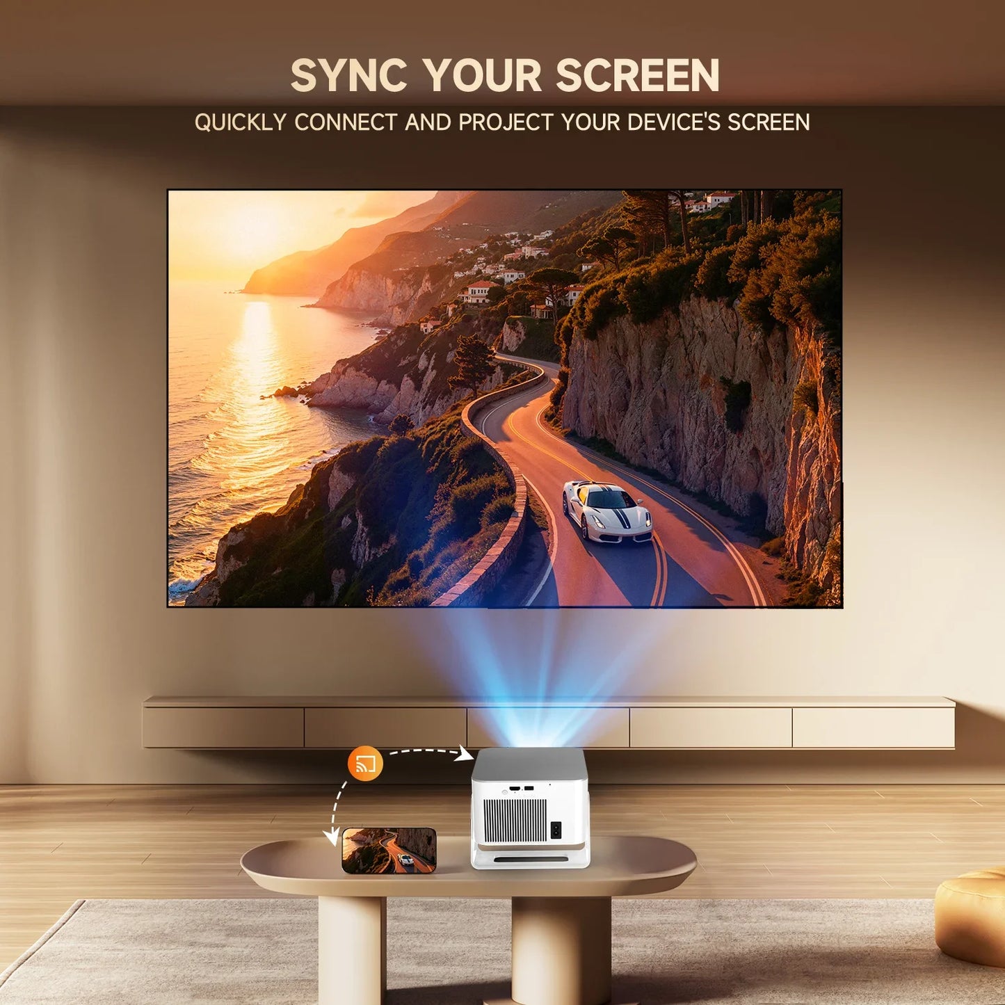Magcubic HY350Max 900ANSI Android 14 Auto Focus 8K Native Projector
